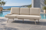 Avenna Convertible Outdoor Sofa - Beige - poolside lifestyle