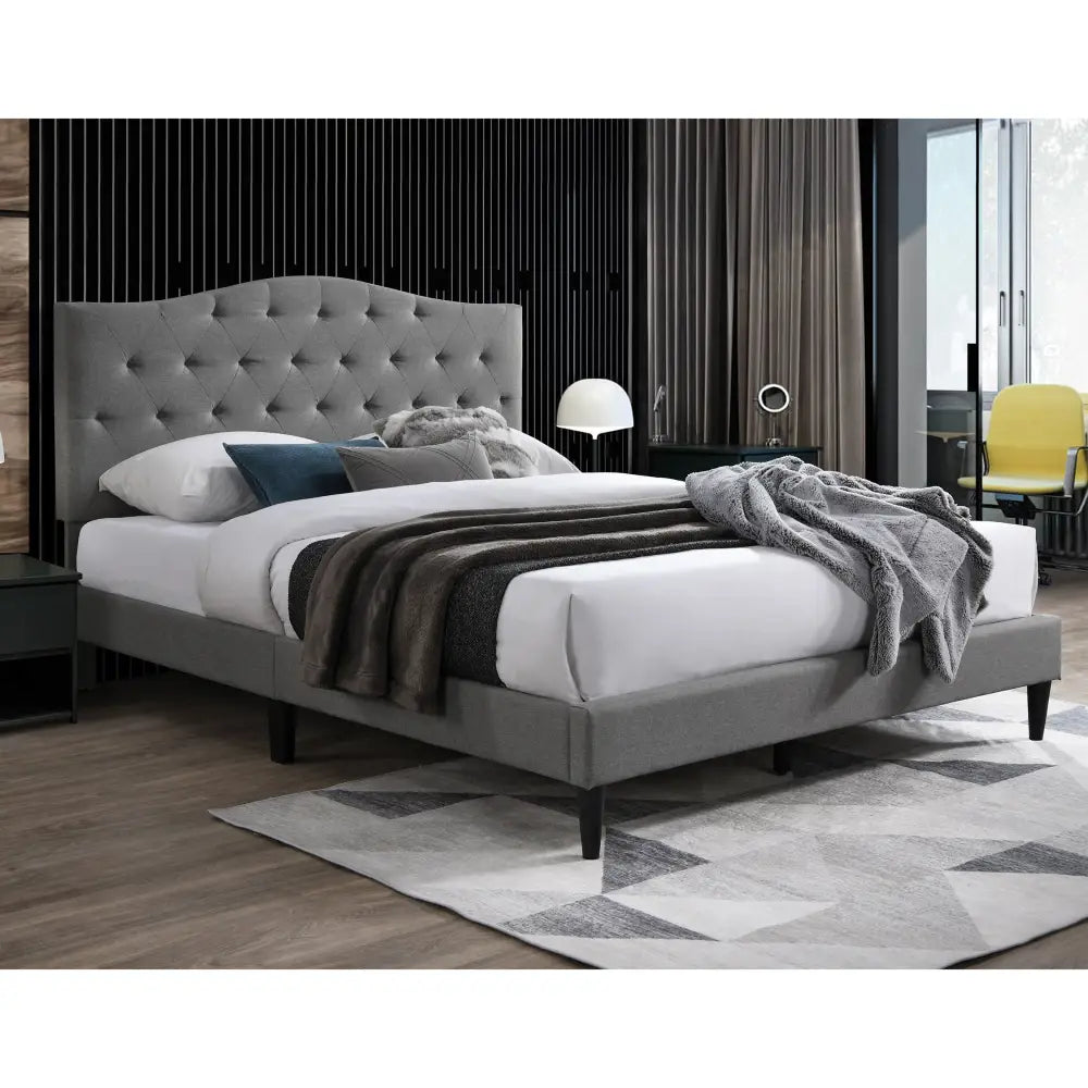 Avery Fabric Queen Bed - Furniture > Bedroom > Beds & Bed Frames