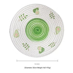 (Avocado) Cotton Rope Woven Placemats - Set of 3 30cm Diameter Heat Resistant Kitchen Decor - Home & Garden >