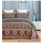 Azura 100% Cotton Quilted 3 pcs Bedspread Coverlet Set King - Home & Garden > Bedding > Quilts & Duvets