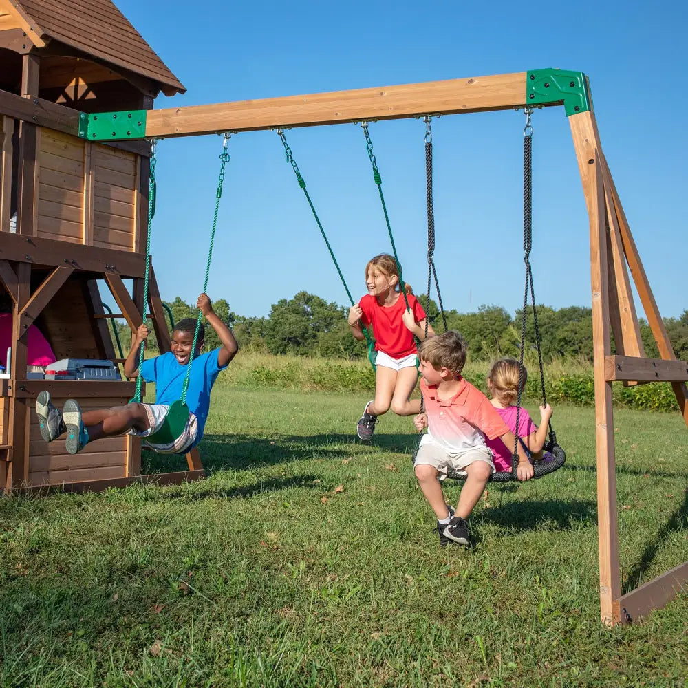 Backyard Discovery Cedar Cove Play Centre - Baby & Kids > Baby & Kid’s Toys > Outdoor Play Equipment