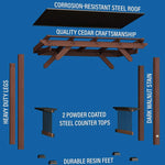 Backyard Discovery Saxony Grill/BBQ Electric Gazebo - Home & Garden > Shading
