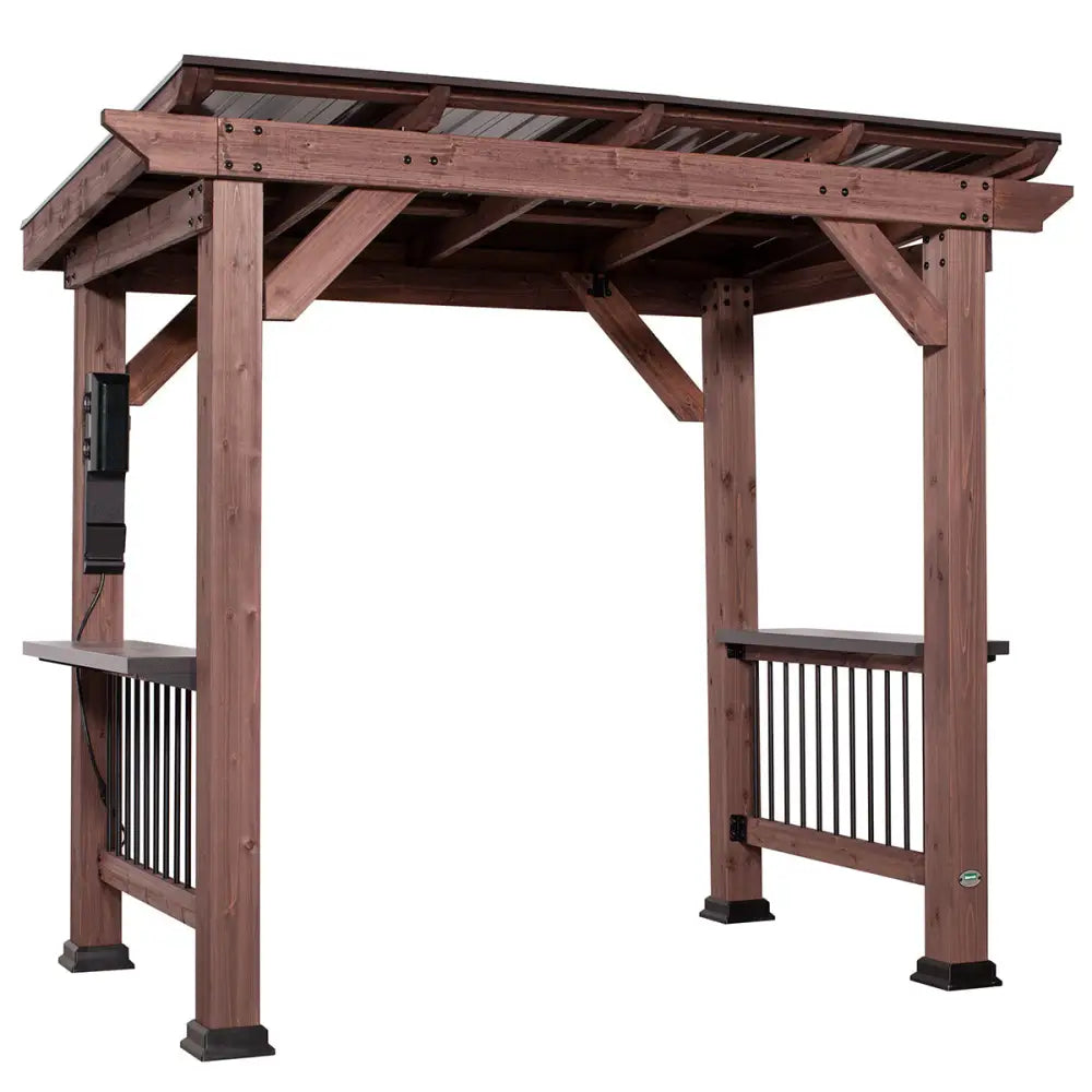 Backyard Discovery Saxony Grill/BBQ Electric Gazebo - Home & Garden > Shading