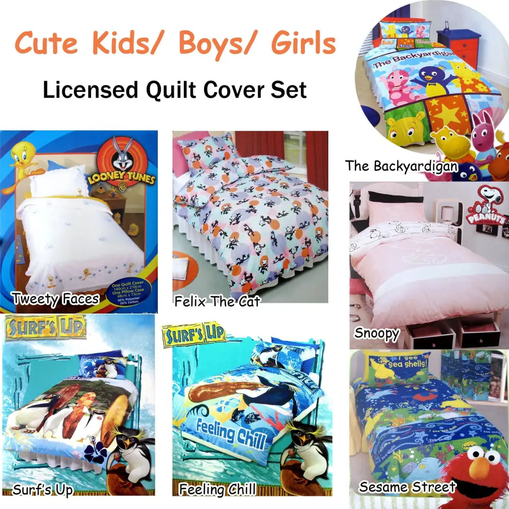 Backyardigan Quilt Cover Set Single - Home & Garden > Bedding
