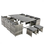Bali 13PC Outdoor Dining Set-Grey - Furniture > Outdoor