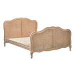Bali King Size Bed Frame Rattan Solid Timber Wood Mattress Base Oak - Furniture > Bedroom