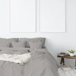 Balmain 1000 Thread Count Hotel Grade Bamboo Cotton Quilt Cover Pillowcases Set - King - Dove - Home & Garden > Bedding