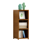 Bamboo Adjustable Shelf Bookcase Display Storage Rack Stand Livingroom Bedroom - Furniture > Office