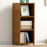 Bamboo Adjustable Shelf Bookcase Display Storage Rack Stand Livingroom Bedroom - Furniture > Office