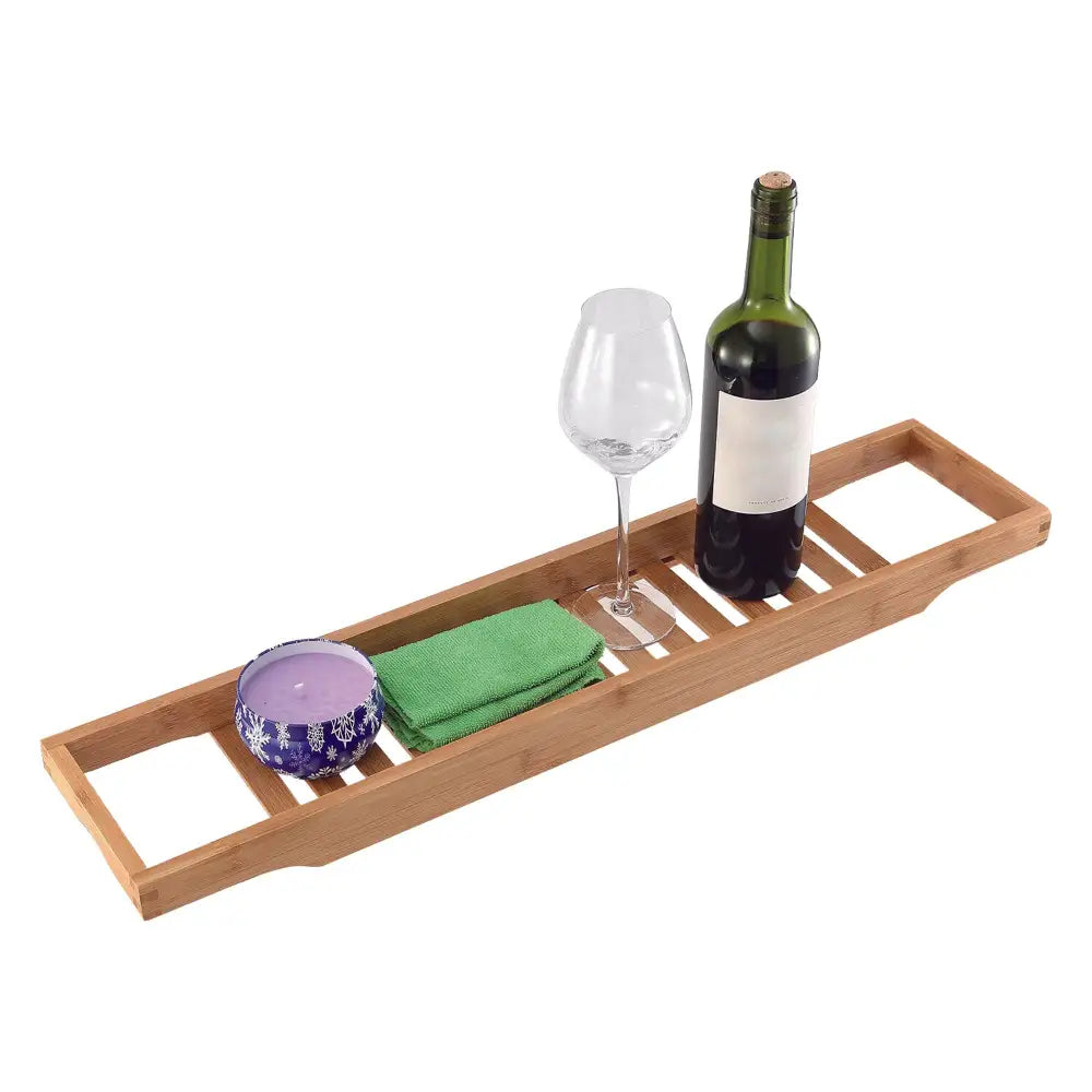 Bamboo Bath Caddy 64x15cm - Outdoor Recreation > Camping > Portable Toilets & Showers