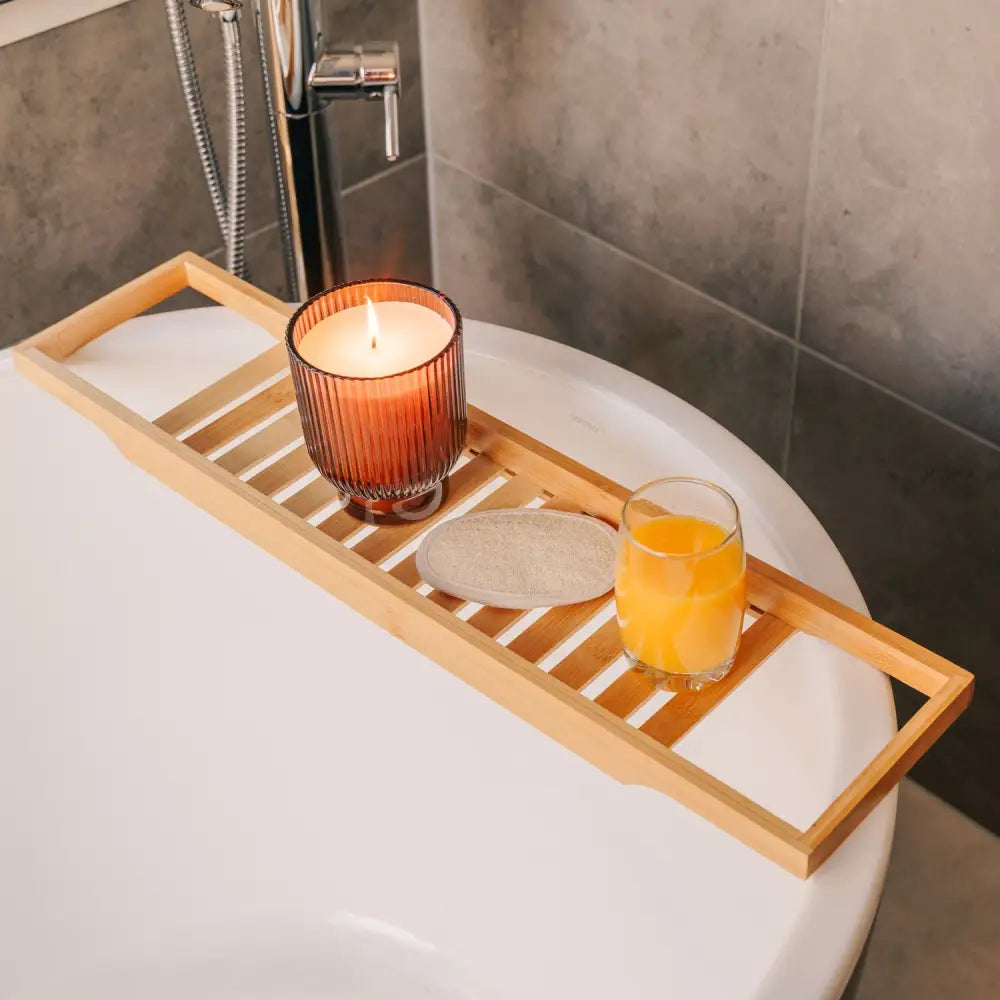 Bamboo Bath Caddy 64x15cm - Outdoor Recreation > Camping > Portable Toilets & Showers