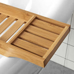 Bamboo Bath Caddy Tray,Organiser Natural - Home & Garden > Bathroom Accessories > Bath Caddies