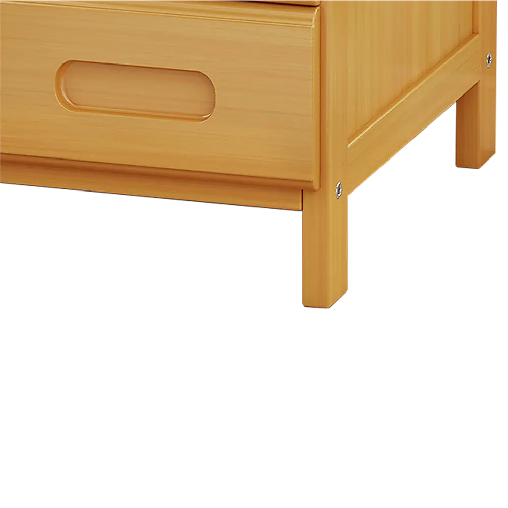 Bamboo Bedside Table Nightstand Storage Bedroom Sofa Side Stand - Furniture > Bedroom > Bedside Tables