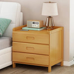 Bamboo Bedside Table Nightstand Storage Bedroom Sofa Side Stand - Furniture > Office