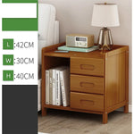 Bamboo Bedside Table Nightstand Storage Bedroom Sofa Side Stand - Furniture > Office