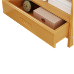 Bamboo Bedside Table Nightstand Storage Bedroom Sofa Side Stand - Furniture > Office