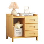 Bamboo Bedside Table Nightstand Storage Bedroom Sofa Side Stand - Furniture > Bedroom > Bedside Tables