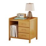Bamboo Bedside Table Nightstand Storage Bedroom Sofa Side Stand - Furniture > Bedroom > Bedside Tables