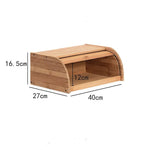 Bamboo Bread Storage Box Kitchen Loaf Pastry Container - Home & Garden > Kitchenware