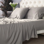 Bamboo Cotton 500 TC Pewter Sheet Set by Park Avenue Long Single - Home & Garden > Bedding > Bed Sheets