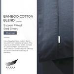 Bamboo Cotton Blend All Season Bedding Set - Charcoal - King Size - Home & Garden > Bedding > Bed Sheets
