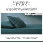 Bamboo Cotton Blend All Season Bedding Set - Emerald Green - Double Size - Home & Garden > Bedding > Bed Sheets