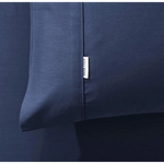 Bamboo Cotton Blend All Season Bedding Set - Navy Blue - Double Size - Home & Garden > Bedding > Bed Sheets
