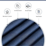 Bamboo Cotton Blend All Season Bedding Set - Navy Blue - Double Size - Home & Garden > Bedding > Bed Sheets