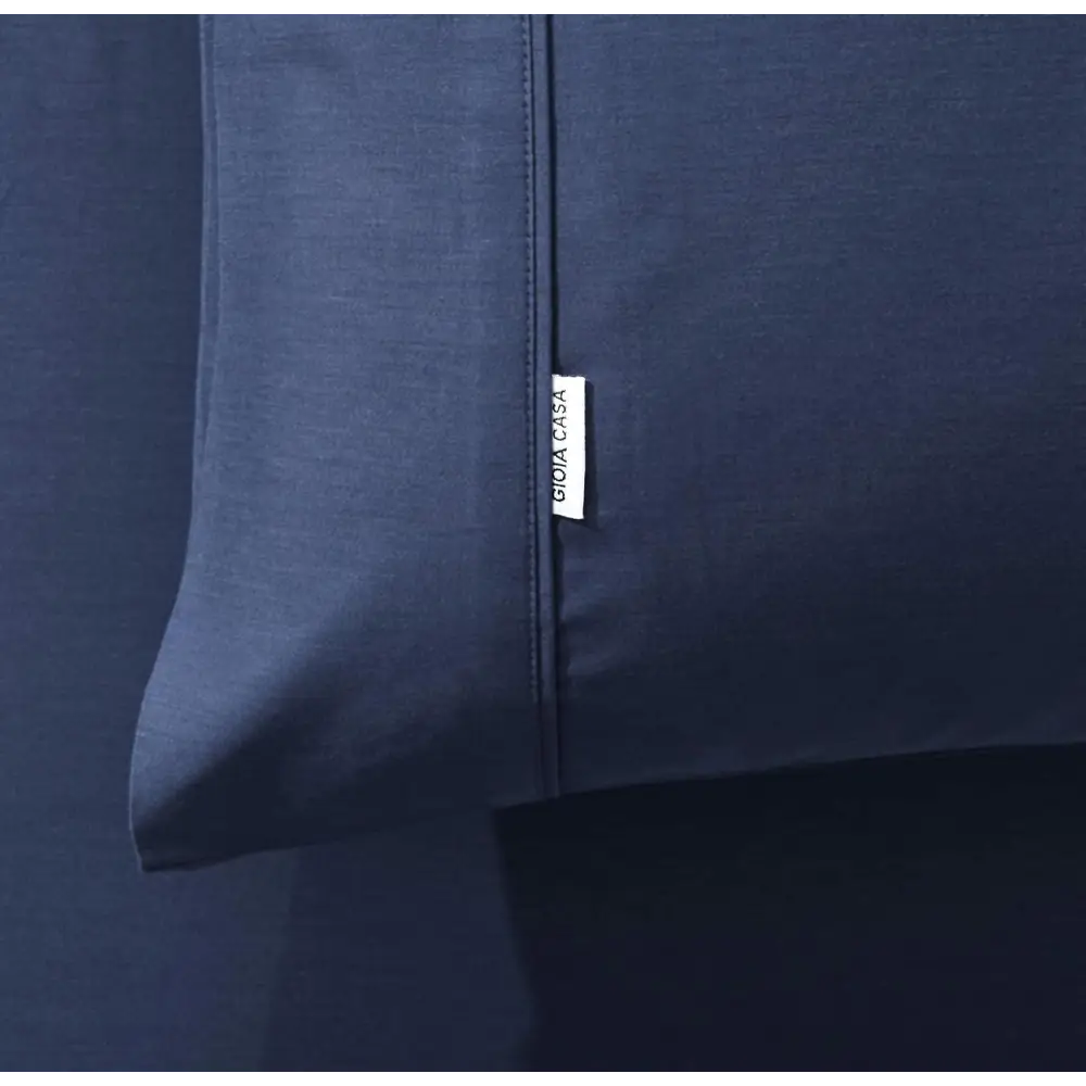 Bamboo Cotton Blend All Season Bedding Set - Navy Blue - King Size - Home & Garden > Bedding > Bed Sheets