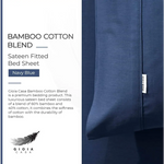 Bamboo Cotton Blend All Season Bedding Set - Navy Blue - King Size - Home & Garden > Bedding > Bed Sheets