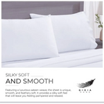 Bamboo Cotton Blend All Season Bedding Set - White - Single Size - Home & Garden > Bedding > Bed Sheets