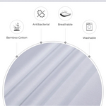 Bamboo Cotton Blend All Season Bedding Set - White - Single Size - Home & Garden > Bedding > Bed Sheets