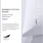 Bamboo Cotton Blend All Season Bedding Set - White - Single Size - Home & Garden > Bedding > Bed Sheets