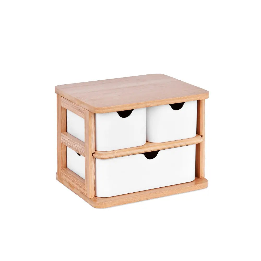 Bamboo Fibre Storage Drawer Set - Furniture > Office > Storage Cabinets