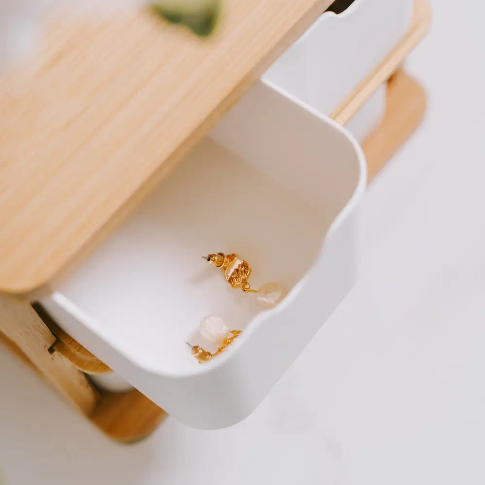 Bamboo Fibre Storage Drawer Set - Furniture > Office > Storage Cabinets