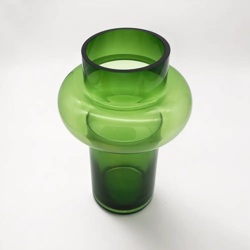 Bamboo Glass Vase - Green L - Home & Garden > Decor