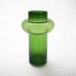 Bamboo Glass Vase - Green L - Home & Garden > Decor