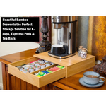 Bamboo K-Cup Coffee Pod Holder Storage Organizer for Kitchen Jewelry and Cosmetic - Appliances > Kitchen Appliances
