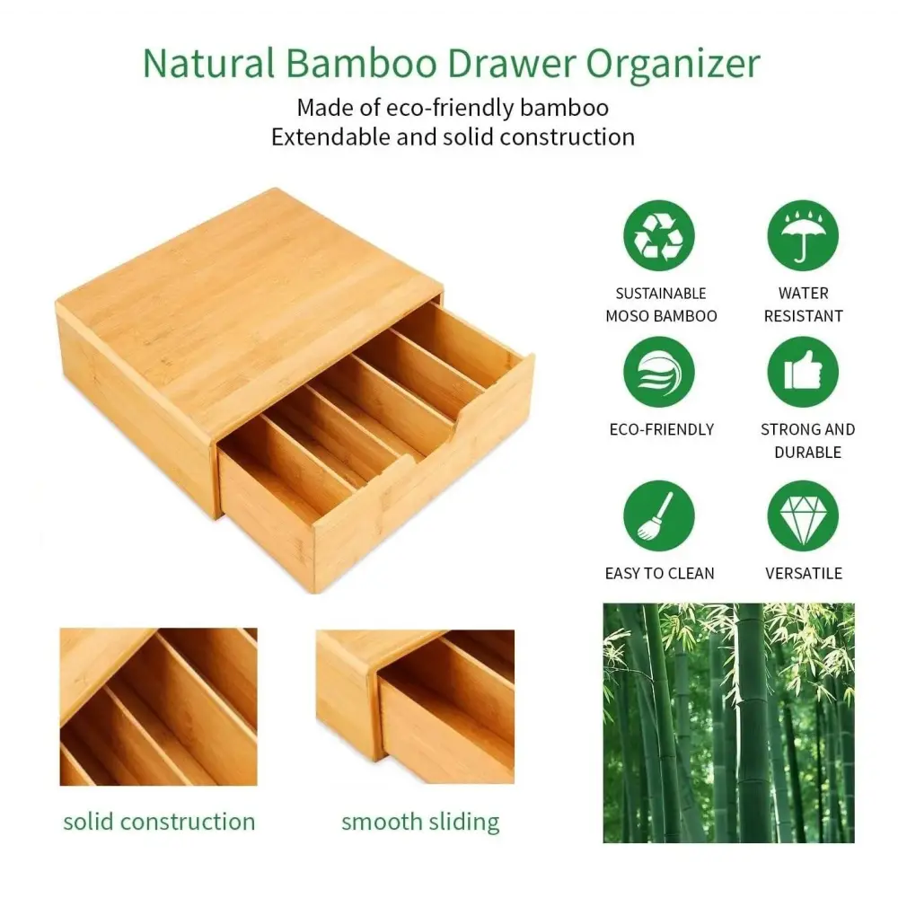 Bamboo K-Cup Coffee Pod Holder Storage Organizer for Kitchen Jewelry and Cosmetic - Appliances > Kitchen Appliances