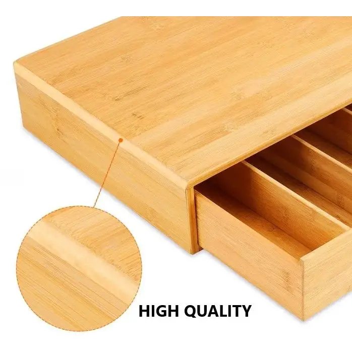 Bamboo K-Cup Coffee Pod Holder Storage Organizer for Kitchen Jewelry and Cosmetic - Appliances > Kitchen Appliances