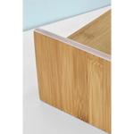 Bamboo Monitor Stand Desk Organizer with 2 Drawers - Furniture > Living Room