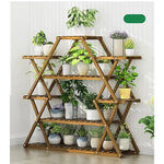 Bamboo Multilayer Flower Plant Bonsai Rack Shelf Stand Porch Lawn Patio - Furniture > Office