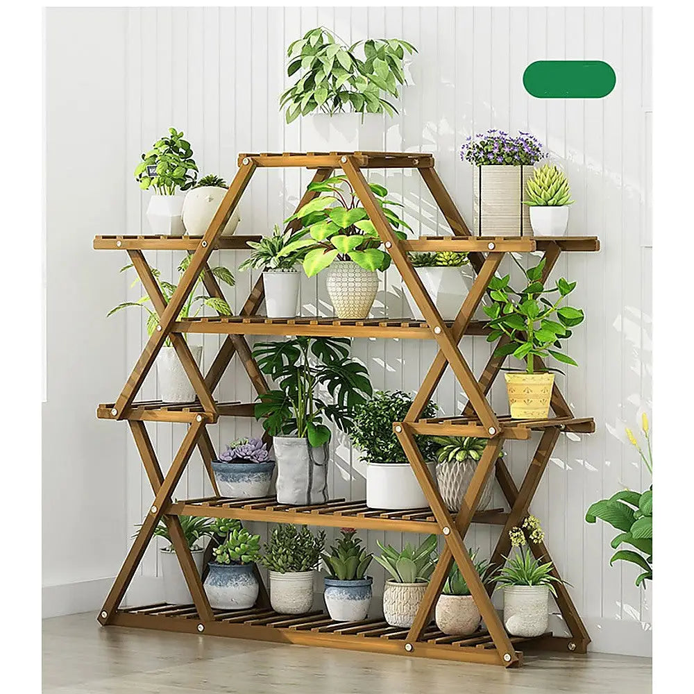 Bamboo Multilayer Flower Plant Bonsai Rack Shelf Stand Porch Lawn Patio - Furniture > Office