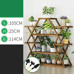 Bamboo Multilayer Flower Plant Bonsai Rack Shelf Stand Porch Lawn Patio - Furniture > Office
