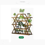 Bamboo Multilayer Flower Plant Bonsai Rack Shelf Stand Porch Lawn Patio - Furniture > Office