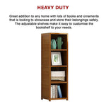 Bamboo Shelf Bookcase Display Storage Rack Stand Livingroom Bedroom - Furniture > Office