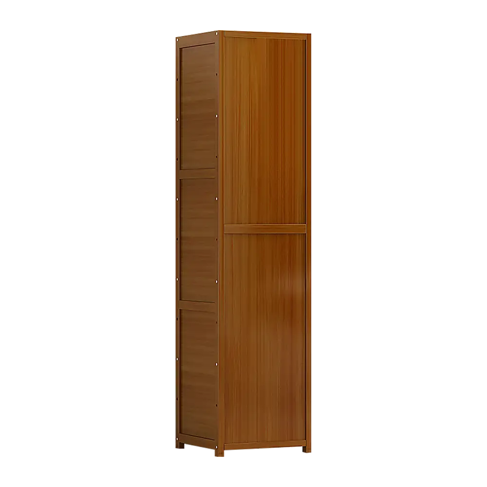 Bamboo Shelf Bookcase Display Storage Rack Stand Livingroom Bedroom - Furniture > Office