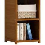 Bamboo Shelf Bookcase Display Storage Rack Stand Livingroom Bedroom - Furniture > Office