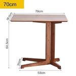Bamboo Side Table for Sofa Living Room Bedroom or Bedside Nightstand - Furniture > Office
