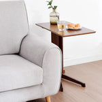 Bamboo Side Table for Sofa Living Room Bedroom or Bedside Nightstand - Furniture > Office